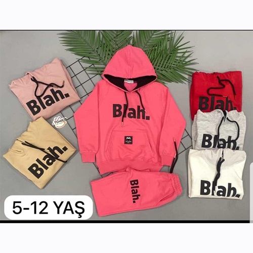 Tomıco 73014 Kız Çocuk Penye Brooklyn Baskılı Kapşonlu Sweat 13-16 Yaş - Fuşya - 13-16 YAŞ