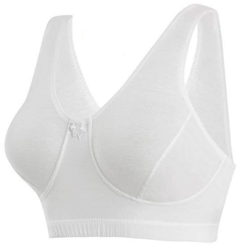 2501 Penye Body Yarım Atlet Battal Sütyen - Beyaz - 100