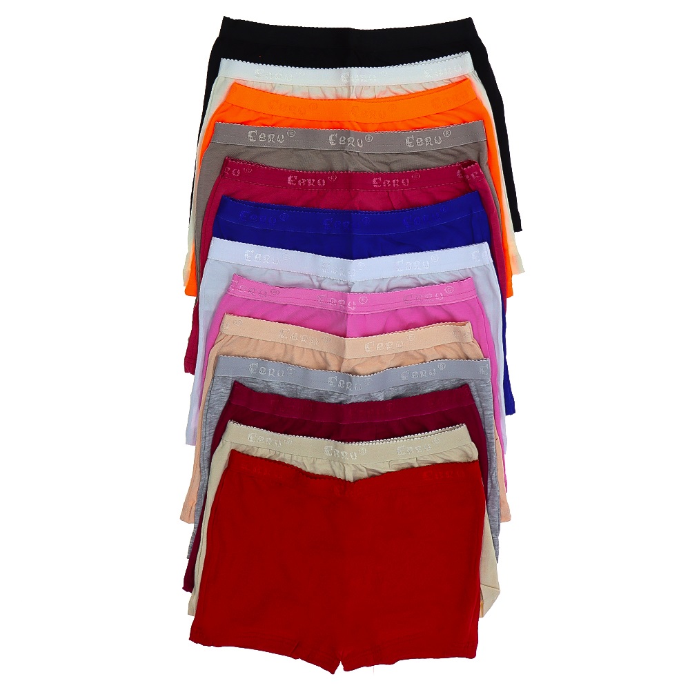 Ebru 3501 Bayan Likrali Penye Düz Boxer - Fuşya - L