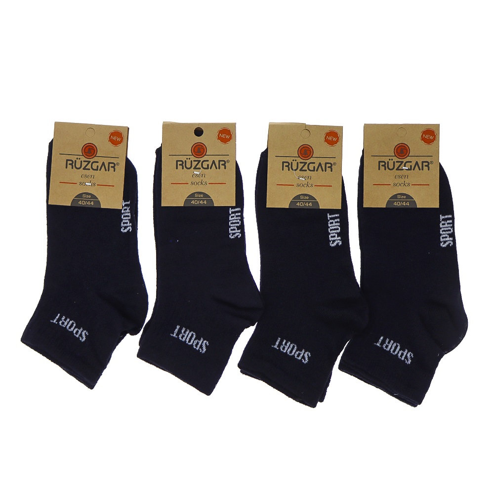 Bulut Erkek Likralı Uzun Konç Tenis Patik Çorap - Karışık Renk