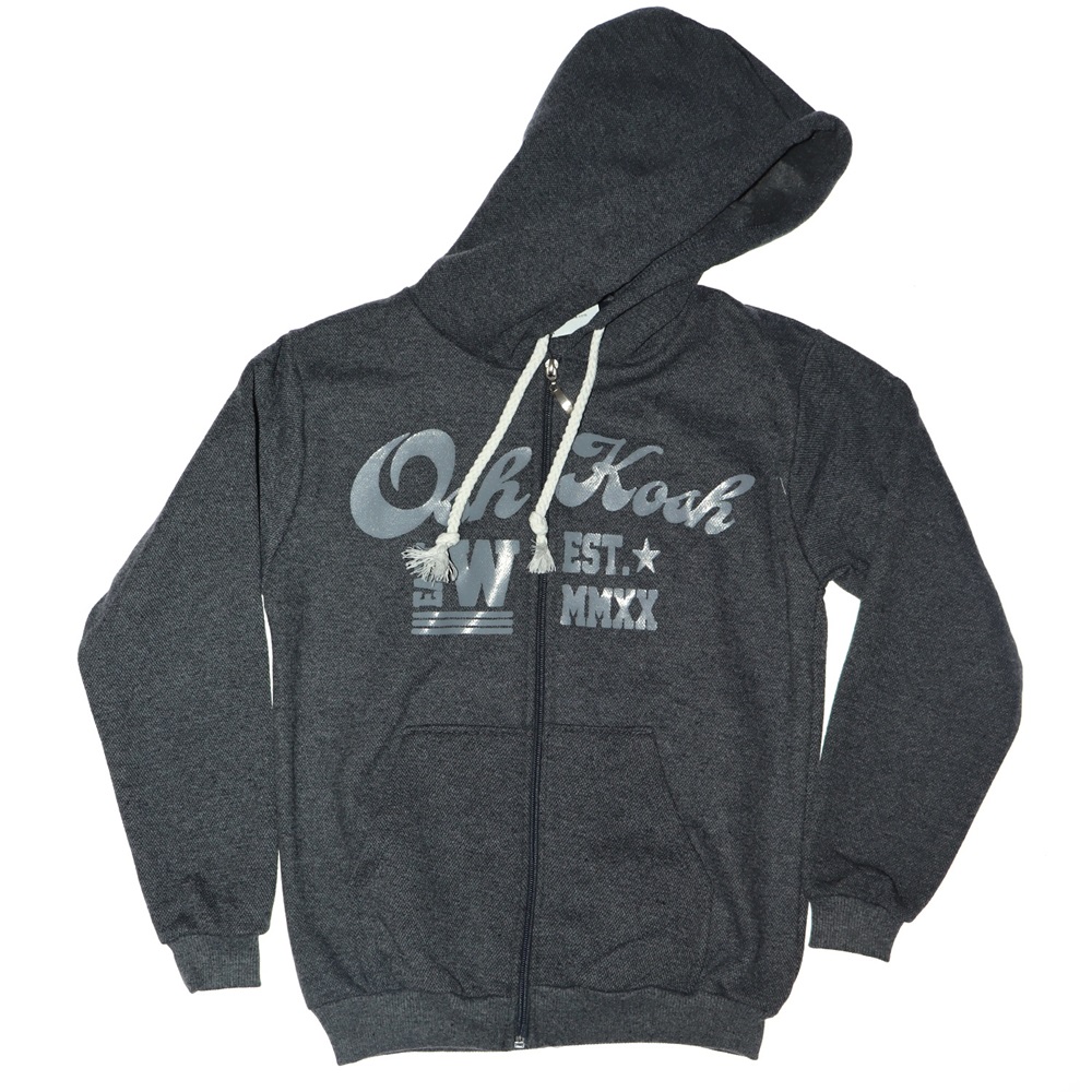 2568 Osh Kosh Baskı Lakos Fermuarlı Hırka 9-12 Yaş