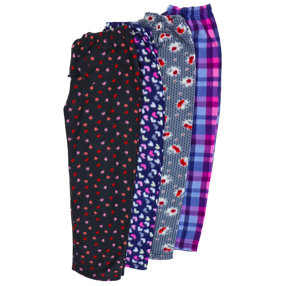 Genç Kardeşler Bayan Battal Polar Pijama Tek Alt