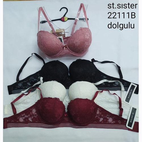St.SISTER 22111 Bayan Dantelli Desteksiz Telsiz Sütyen 80-90 - G.Kurusu