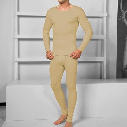 Doozo 700 Erkek Thermolux Termal Tayt İçlik Alt Üst U.Kol Takım - Siyah - XXL