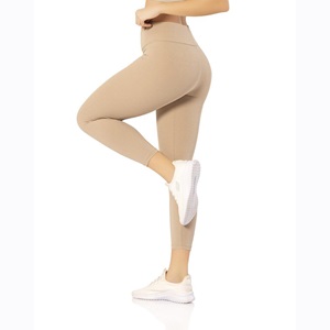 Kota 4117 Bayan Fitilli Yüksek Bel Dalgıç Battal Tayt 2XL - Bej - XXL