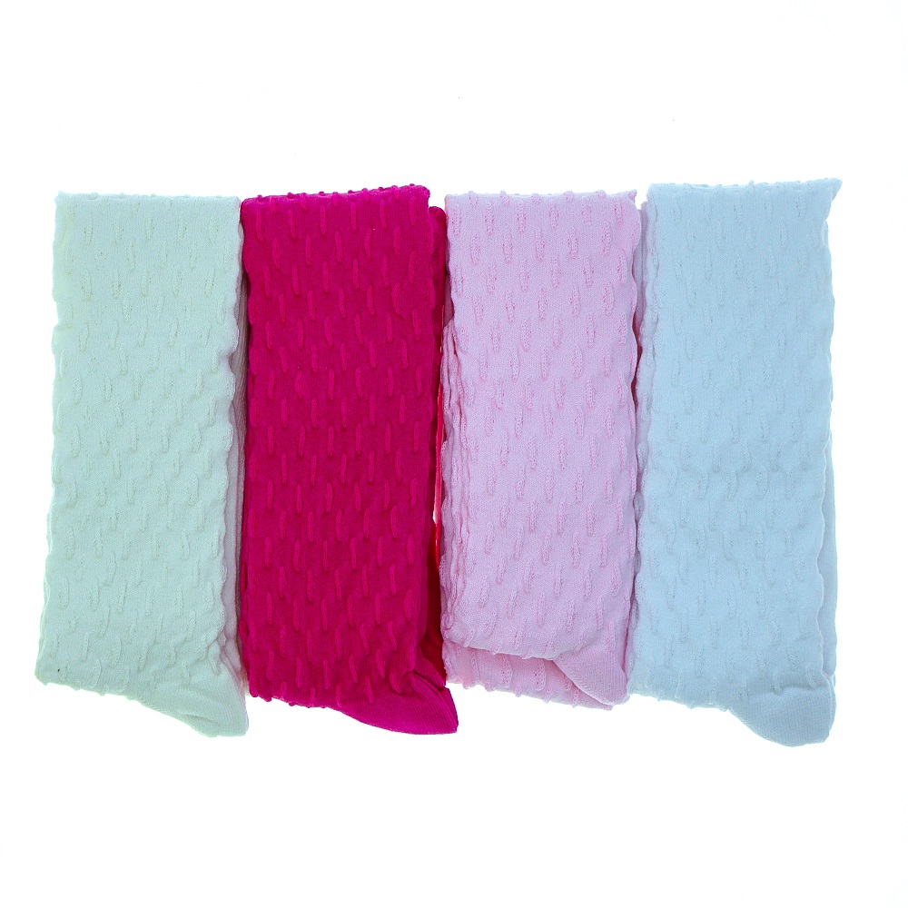 First Kız Çocuk Desenli Likralı Külotlu Çorap- Karışık Renk