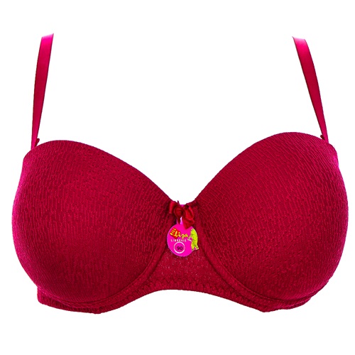 Billiza 2280 Bayan Destekli Jakarlı Straplez Sütyen 75-90 - Siyah - 75-80-85-90