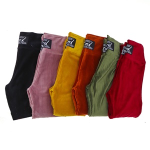 Tonbix 1381 Kız Çocuk Kadife Etiket Tayt 11-15 Yaş - Haki - 11-15 YAŞ