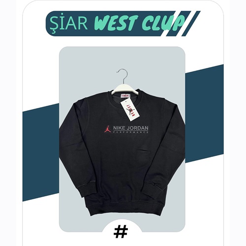 Jordan Şiar 3848 Erkek Çocuk Sıfır Yaka Enjeksiyon Baskılı 2 İp Sweat 13-16 Yaş