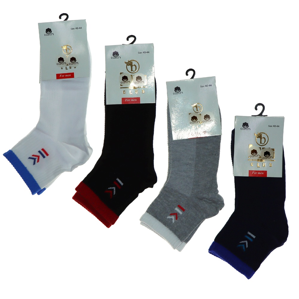 Baytuğ Erkek Desenli Likralı Patik Çorap