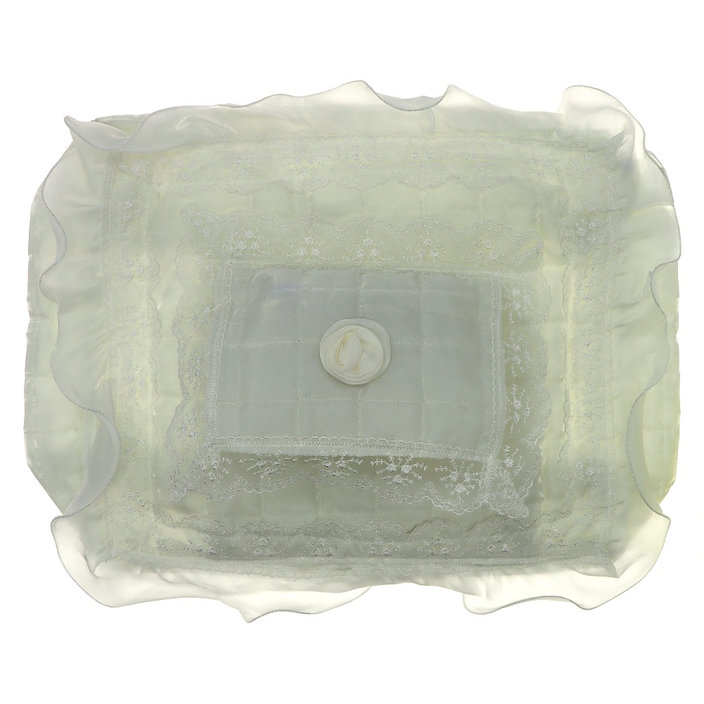 Havinland Güpürlü 3 Lü Seccade Hurcu - Ekru - PAKET İÇİ TEK RENK