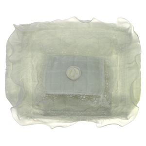 Havinland Güpürlü 3 Lü Seccade Hurcu - Ekru - PAKET İÇİ TEK RENK