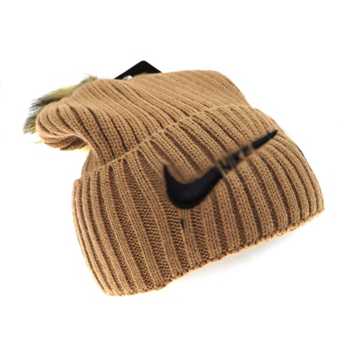 Mahal Unisex Yün Nıke Nakışlı Ponponlu Bere