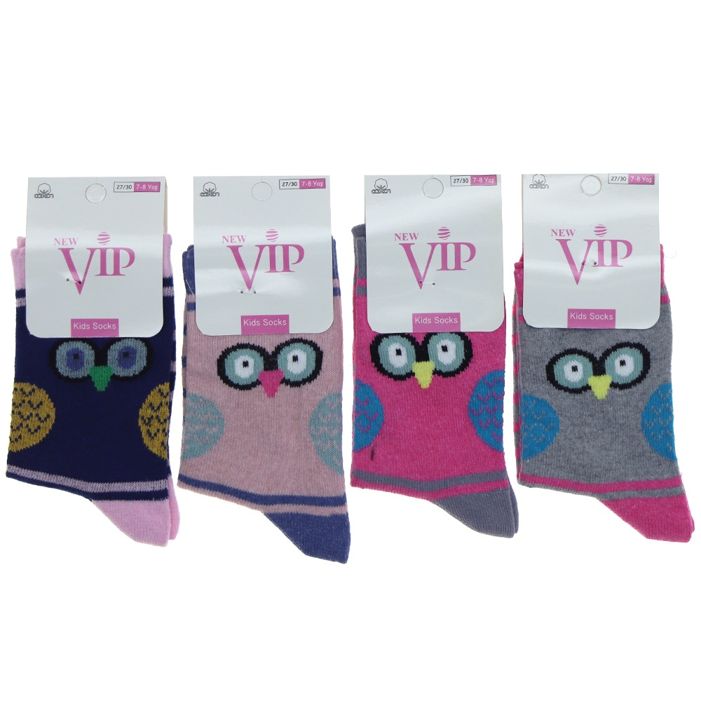 Vip 207 Kız Çocuk Likralı Soket Çorap