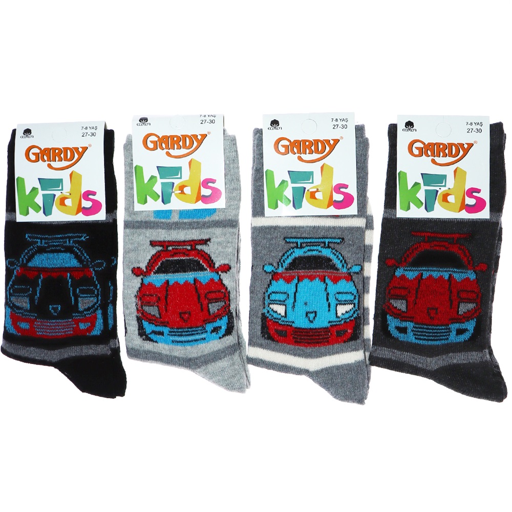 Gardy Erkek Çocuk Penye Likralı Soket Çorap - 7-8 YAŞ