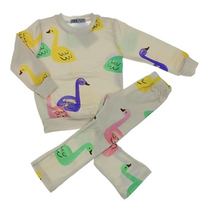 Zara Tintini Kids Kız Çocuk Penye 2 İp Şardonlu Karekter Bas Taytlı Takım 3-4 -9-10 Yaş - Pembe - 3-10 YAŞ