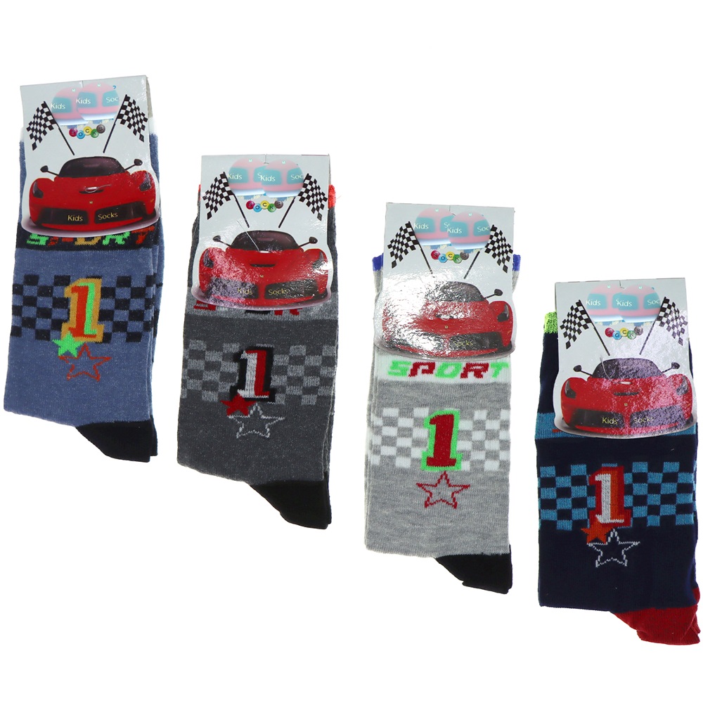 Pınar 0012 Erkek Çocuk Likralı Soket Çorap - 5-6 YAŞ