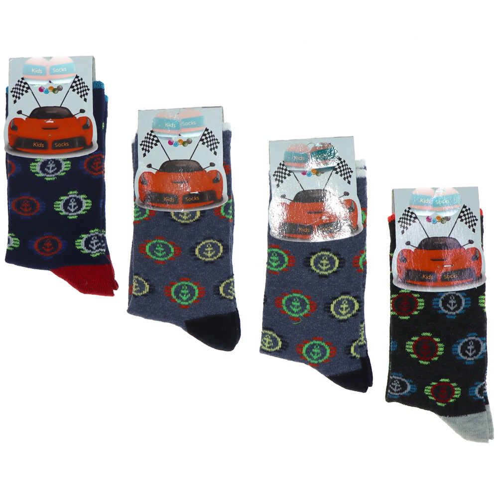 Pınar 0012 Erkek Çocuk Likralı Soket Çorap - 9-10 YAŞ