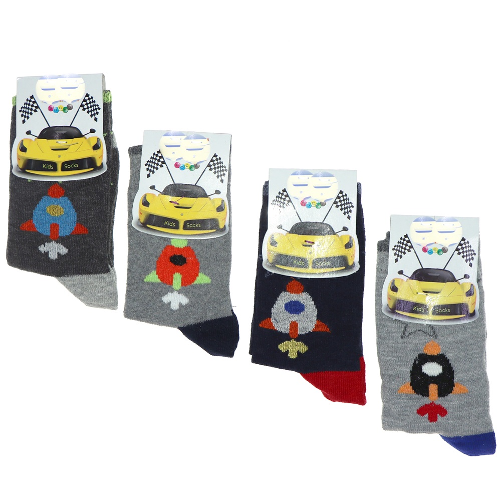Pınar 0012 Erkek Çocuk Likralı Soket Çorap - 9-10 YAŞ