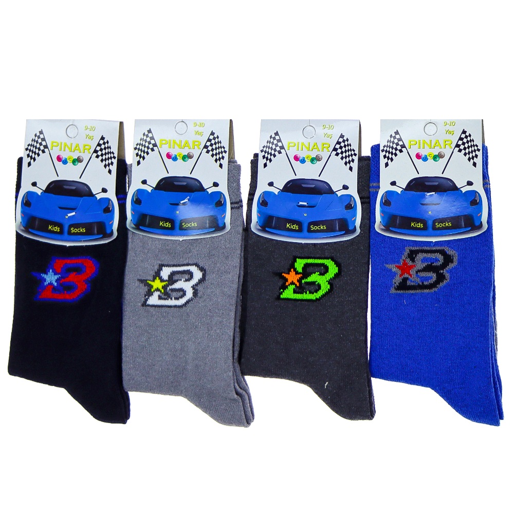 Pınar 0012 Erkek Çocuk Likralı Soket Çorap