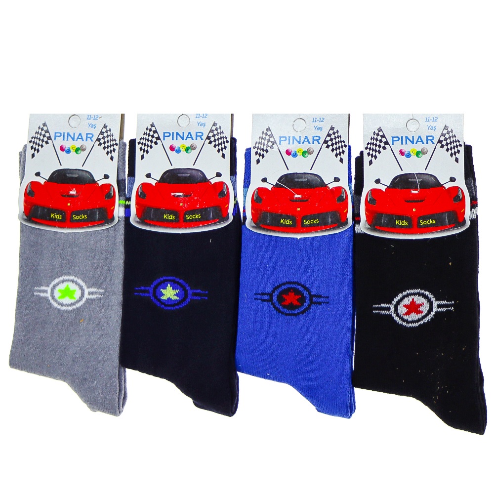 Pınar 0012 Erkek Çocuk Likralı Soket Çorap