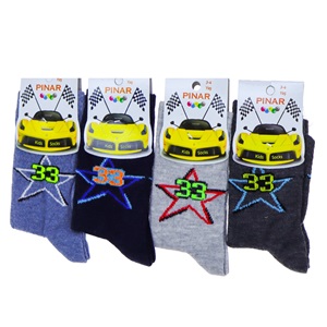 Pınar 0012 Erkek Çocuk Likralı Soket Çorap