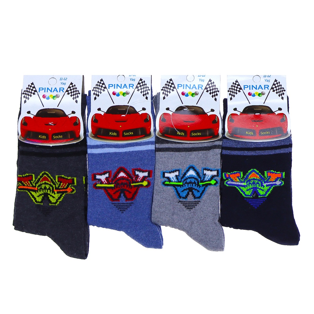 Pınar 0012 Erkek Çocuk Likralı Soket Çorap