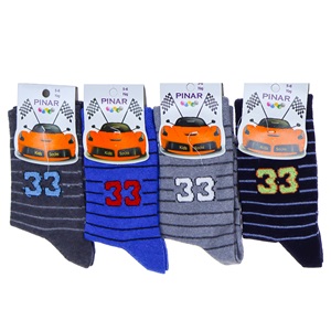 Pınar 0012 Erkek Çocuk Likralı Soket Çorap