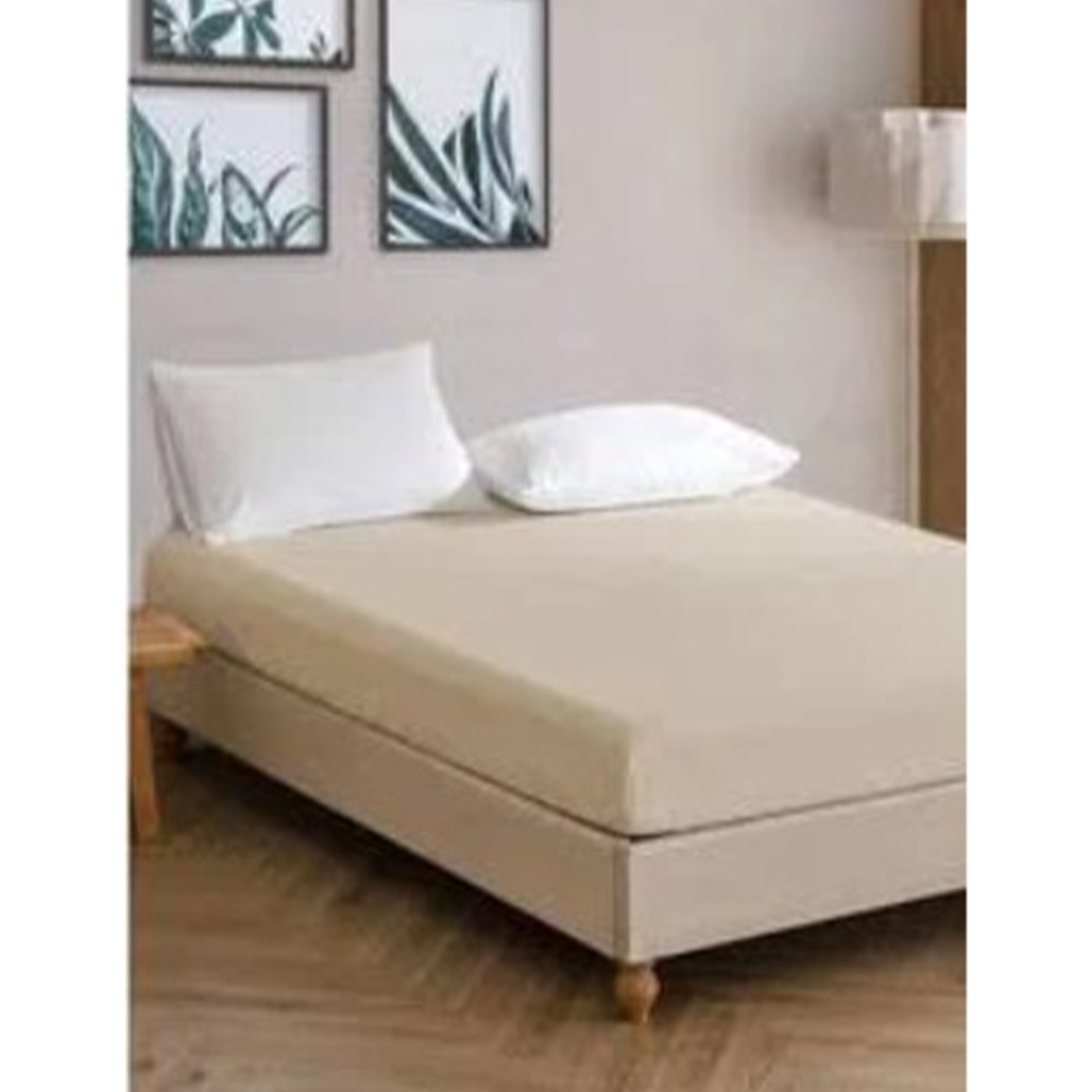 Evimart Home Düz Lastikli Çift Kişilik Tek Çarşaf 160x200cm - Yeşil - 160X200 CM