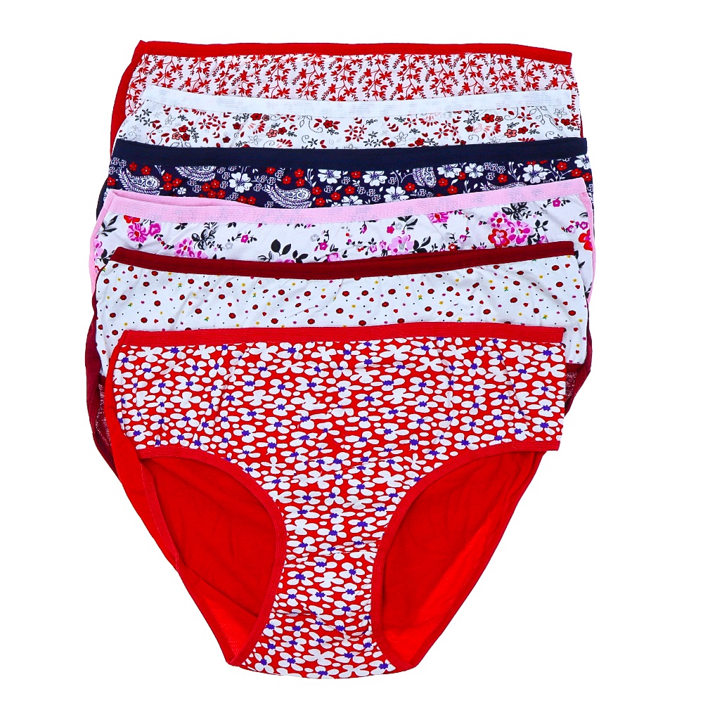 Mıly Mery 302 Bayan Desenli Likralı Penye Bato Külot - Leopar - XL