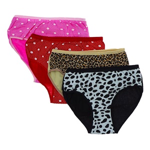 Mıly Mery 302 Bayan Desenli Likralı Penye Bato Külot - Leopar - XL
