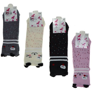 Byt Yldz Bayan Likralı 3 Boyutlu Patik Çorap