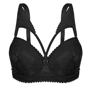 Aysemin ER 5086-C Dantelli Ön Çaraz Detaylı Desteksiz Sütyen 85-105 - Gül Kurusu - 85-90-95-100-105