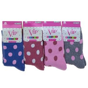Vip 202 Kız Çocuk Desenli Likralı Havlu Soket Çorap - 5-6 Yaş