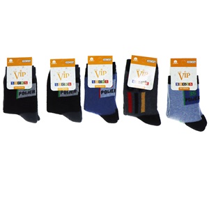 Vip 202 Erkek Çocuk Desenli Likralı Havlu Soket Çorap - 3-4 Yaş