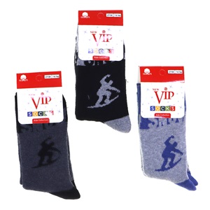 Vip 202 Erkek Çocuk Desenli Likralı Havlu Soket Çorap - 7-8 Yaş