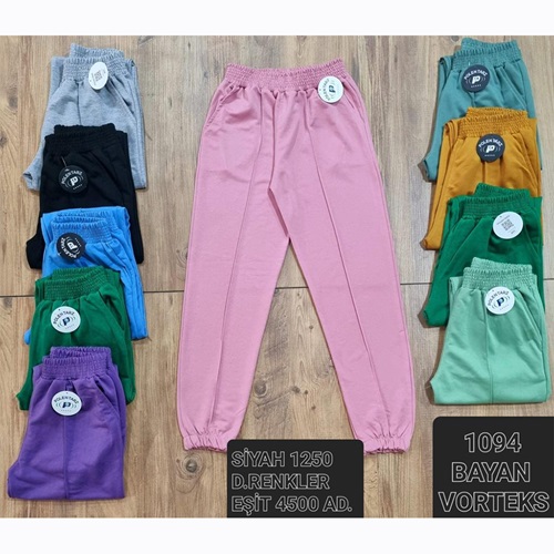 Polentarz 1094 Bayan Önü Çımalı Vorteks Eşofman Alt S-XXL