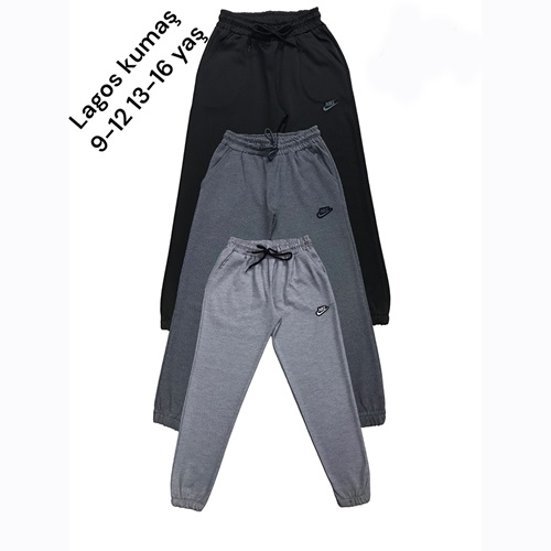 LYC 2050 Erkek Çocuk Lacote Nike Bas Paça Lstk Eşofman Alt 13-16 Yaş - Antrasit - 13-16 YAŞ