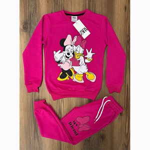 Zara Kız Çocuk Penye Minnie Ve Daisy Baskılı Takım 3-6 Yaş - Lila