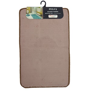 Berroni Peluş 3 Lü Klozet Takımı 50X80-40X50-40X50 Cm - Gri