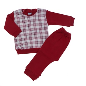 Tomofil 897 Erkek Çocuk Ekose Takım 1-2 Yaş - Mavi - 1 YAŞ-2 YAŞ