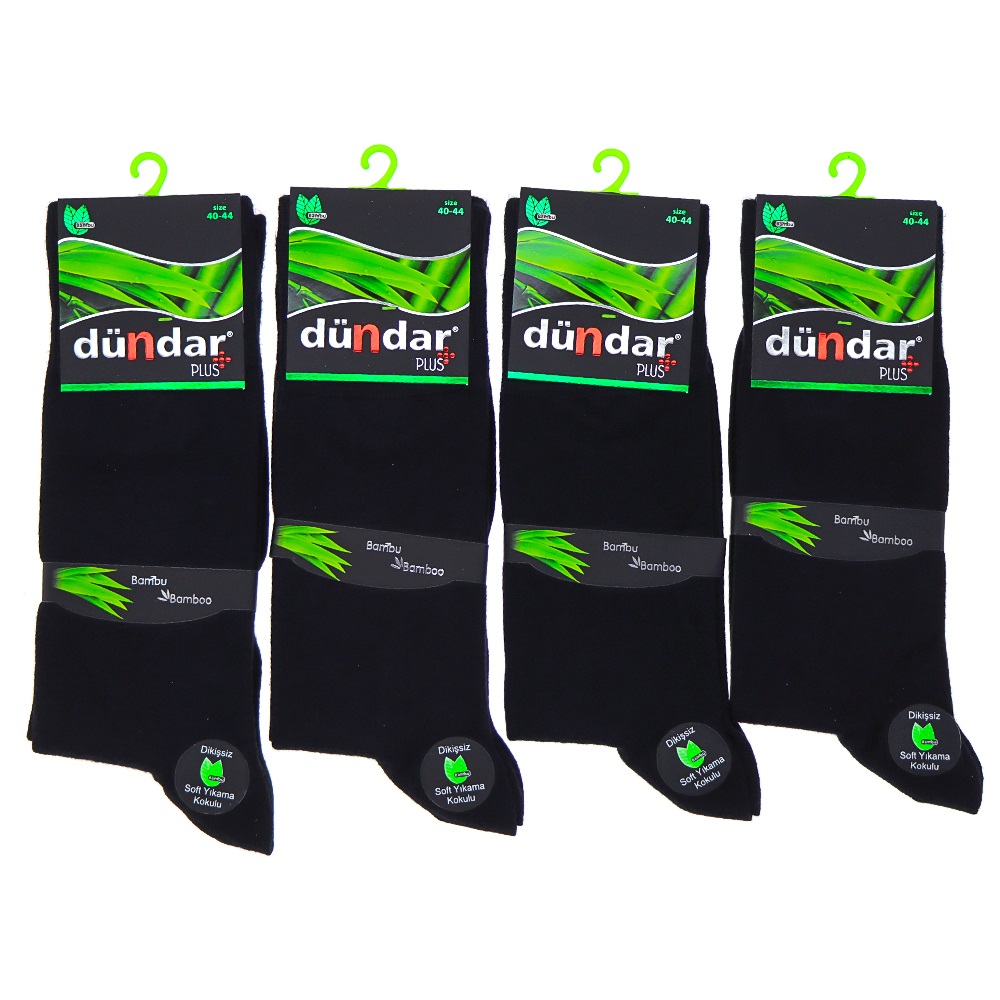 Dündar 5602 Erkek Desenli Plus Bambu Likralı Dikişsiz Soket Çorap