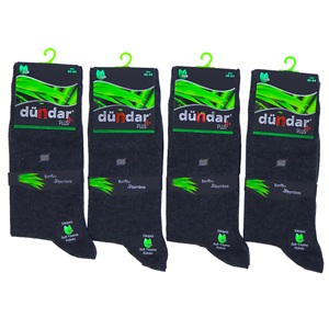 Dündar 5602 Erkek Desenli Plus Bambu Likralı Dikişsiz Soket Çorap