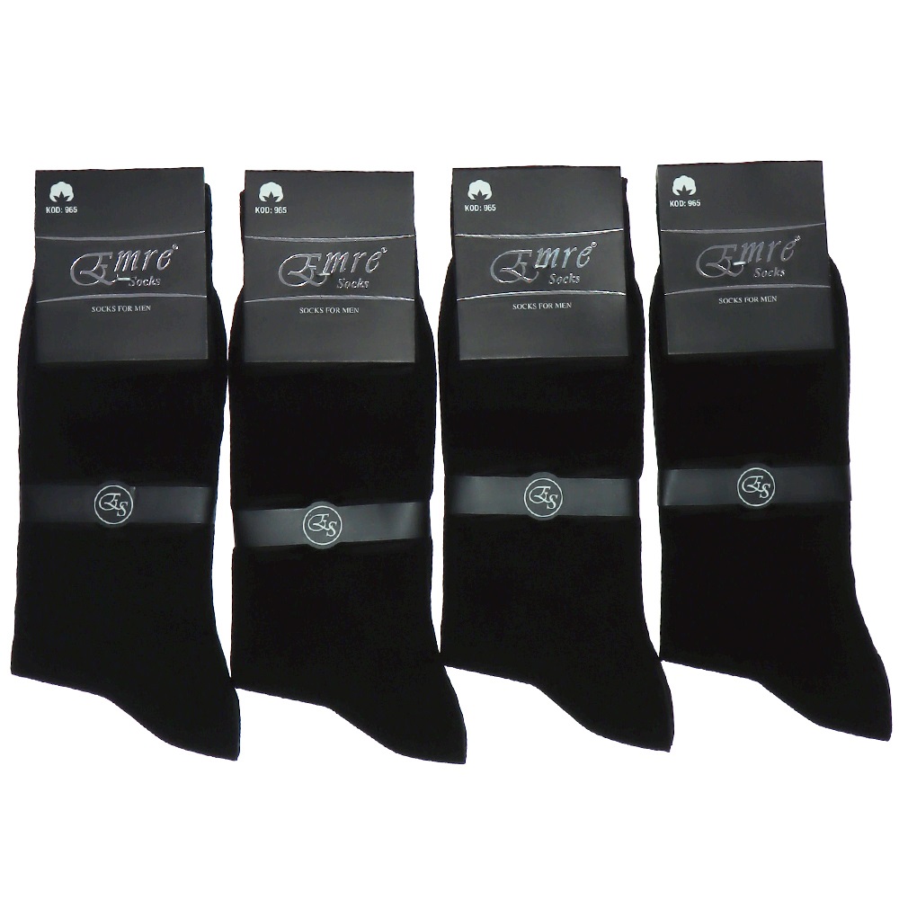 Emre 965 Erkek 200 İğne Dikişsiz Penye Likralı Soket Çorap