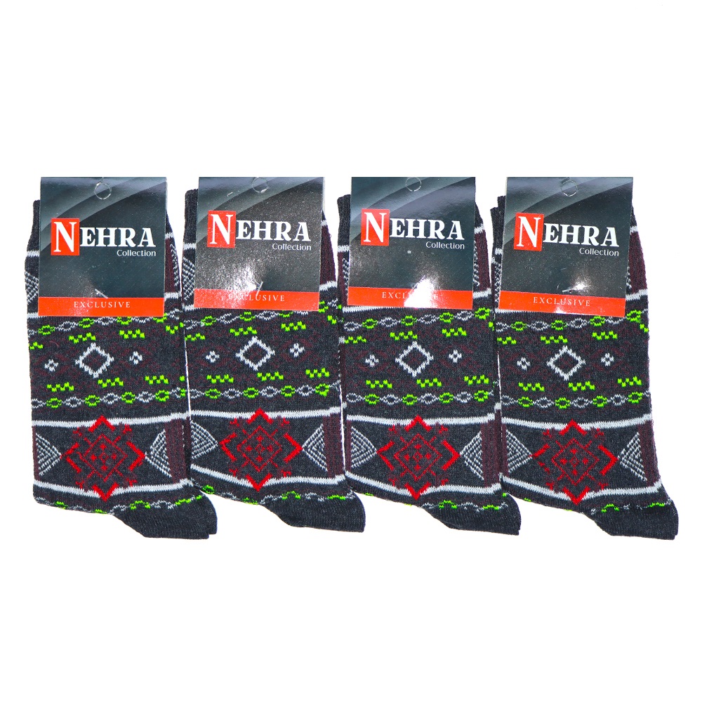 Nehra Bayan Likralı Desenli Mevsimlik Soket Çorap