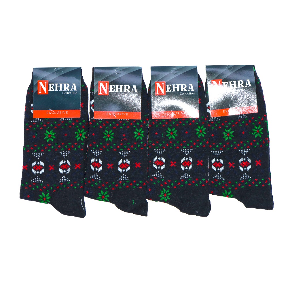 Nehra Bayan Likralı Desenli Mevsimlik Soket Çorap