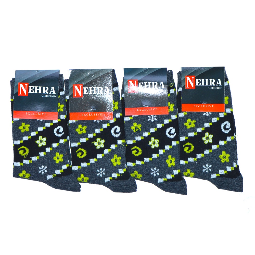 Nehra Bayan Likralı Desenli Mevsimlik Soket Çorap