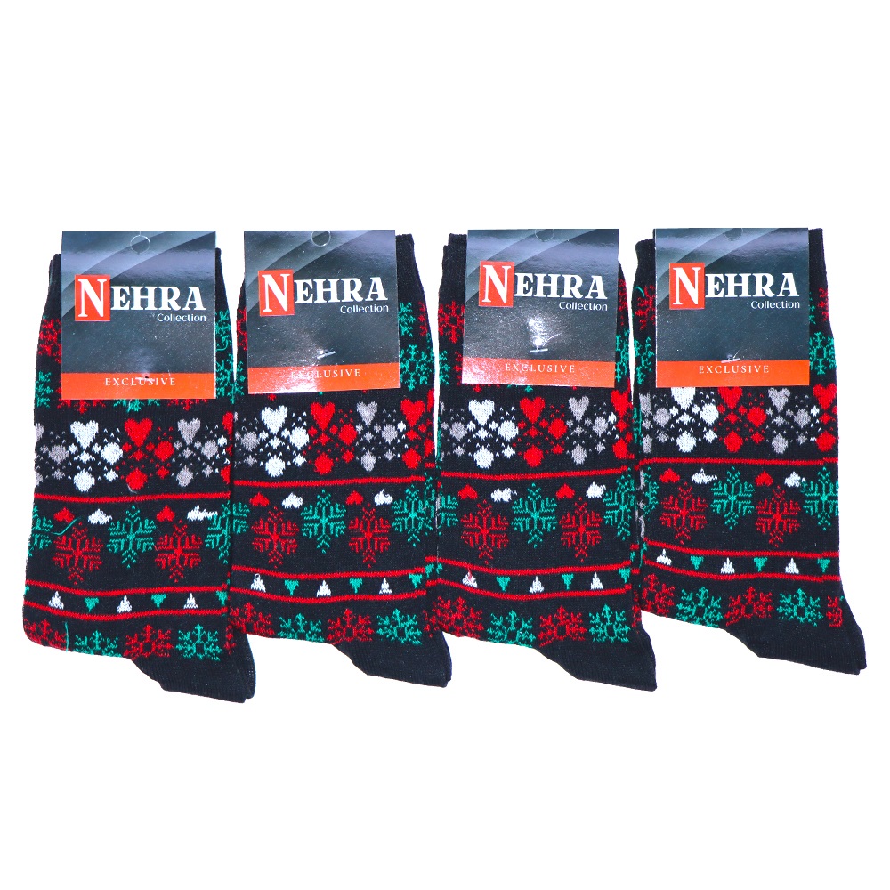 Nehra Bayan Likralı Desenli Mevsimlik Soket Çorap