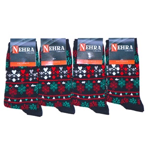 Nehra Bayan Likralı Desenli Mevsimlik Soket Çorap