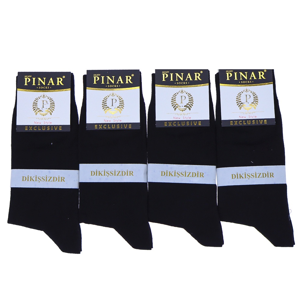 Pınar 0104 Erkek Likralı Dikişsiz Kutulu Soket Çorap - Karışık Renk - JAKARLI